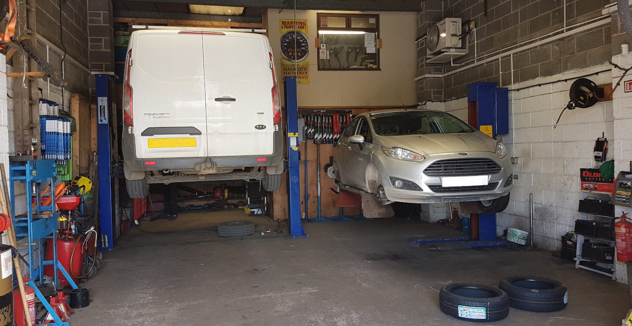 Inside the Tom Laycock Motors workshop